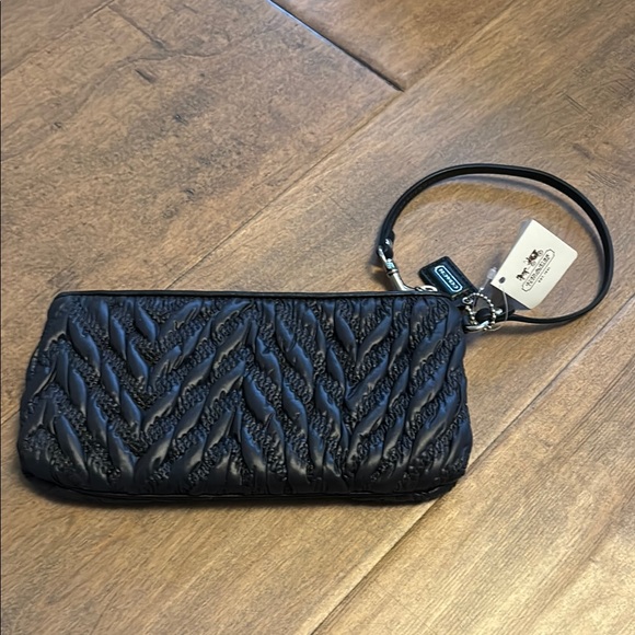 Coach Black Ruched Clutch - Picture 2 of 3